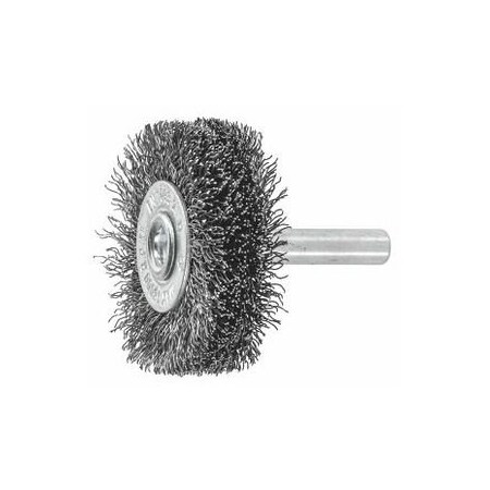 Holex Wheel Brush with Shank, 0.20 mm Steel Wire, 30 mm 574150 30X6